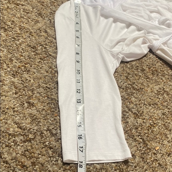 Ronen Chen Womens White Alona Cowl Neck Wrap Top sz 2 - Picture 7 of 10